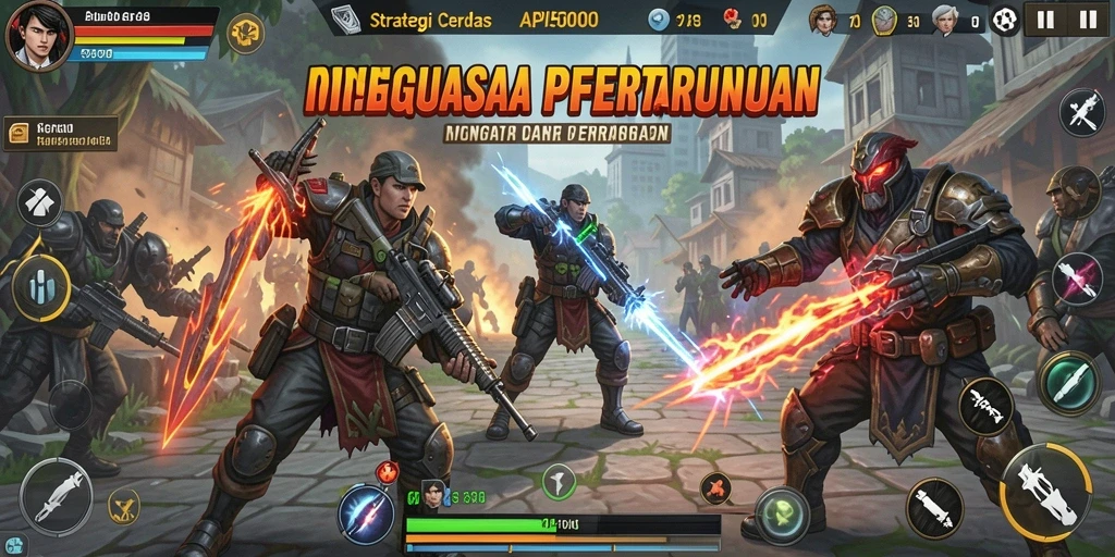 Tampilan gameplay yang mendebarkan di API5000 dengan strategi yang kompleks.