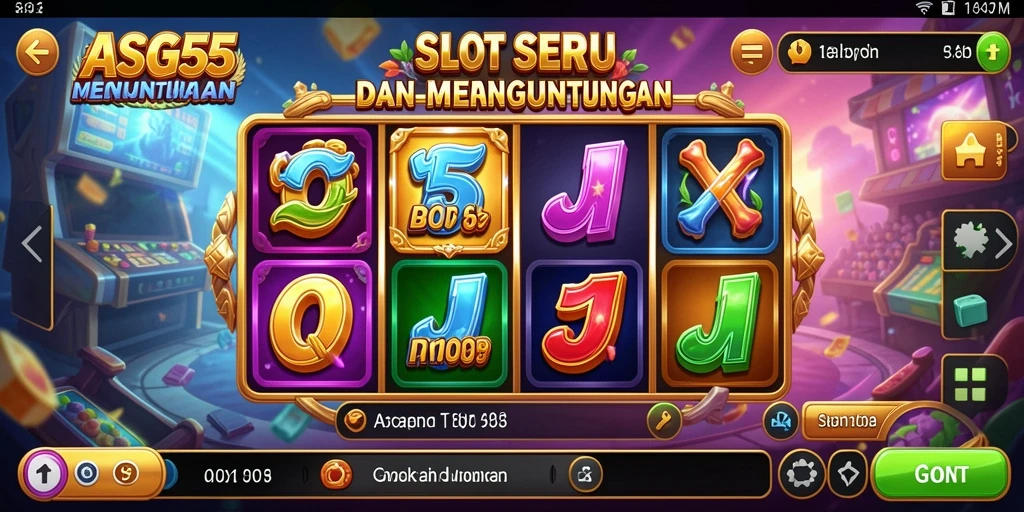 Tampilan dinamis dan menarik dari gameplay Slot ASG55.