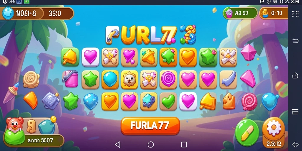 Tampilan layar permainan FURLA77 yang penuh warna dan seru.