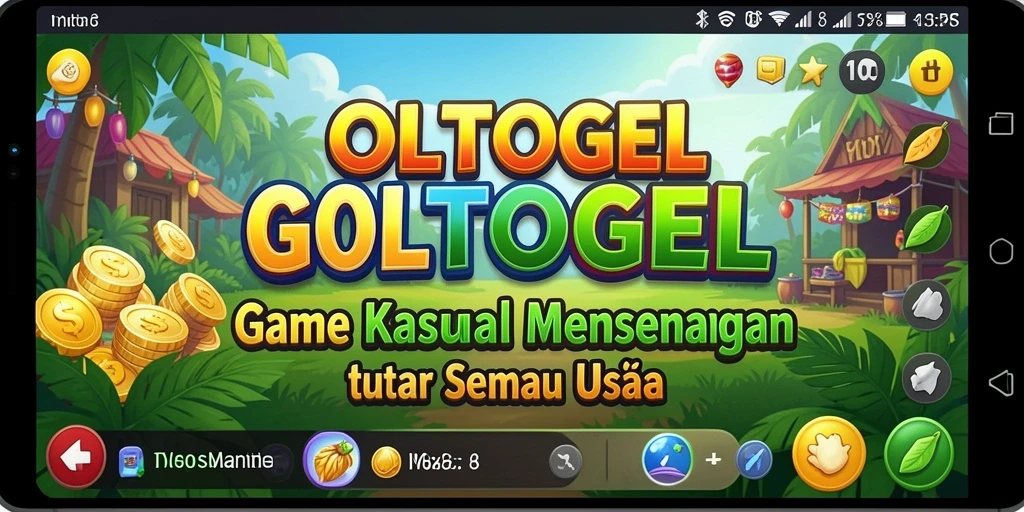 Screenshot gameplay GOLTOGEL yang menampilkan kesenangan bermain kasual.