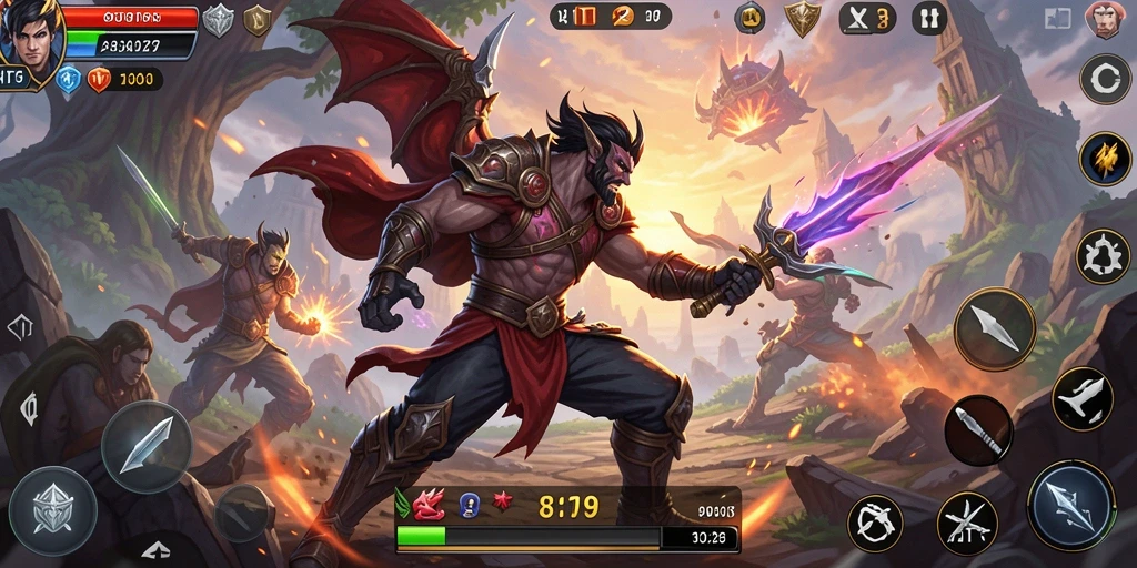 Tampilan seru gameplay HIT9 dengan aksi pertarungan epik.