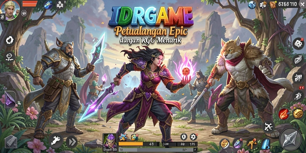 Screenshot gameplay IDRGAME dengan aksi pertempuran yang mendebarkan.
