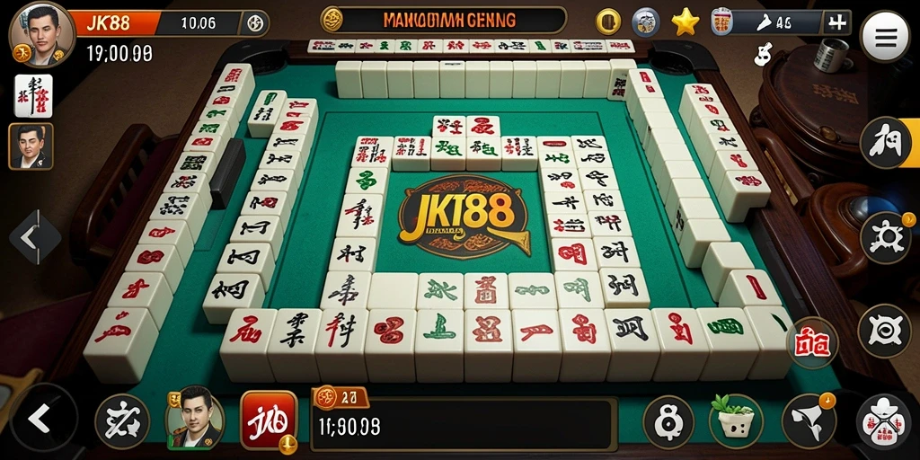 Tampilan gameplay JKT88 dengan ubin Mahjong yang menantang.