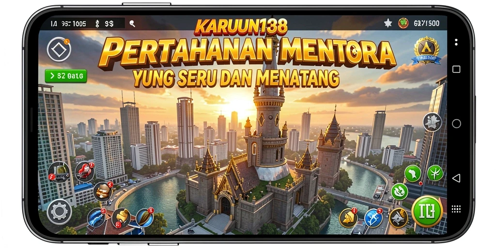 Screenshot KARUN138 menampilkan aksi seru dalam gameplay Tower Defense.