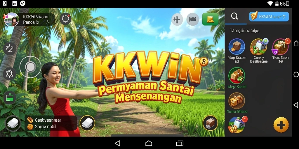 Screenshot KKWIN menampilkan momen seru saat bermain game Casual.