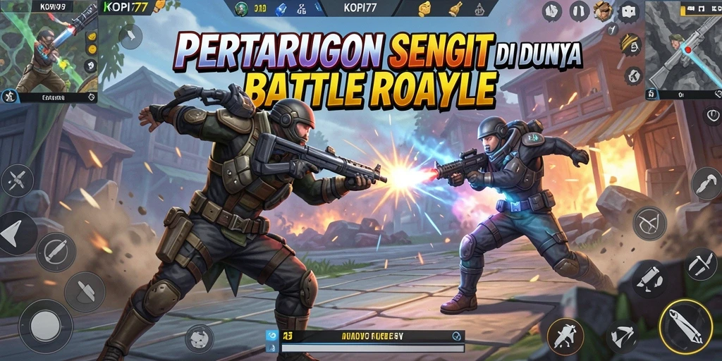Screenshot KOPI77 menampilkan aksi seru dalam pertarungan Battle Royale.