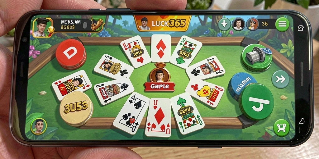 Tampilan gameplay seru LUCK365 yang menampilkan suasana permainan Gaple.