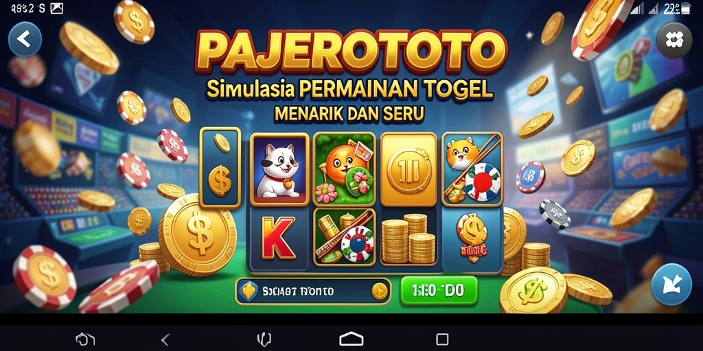 Screenshot gameplay PAJEROTOTO menampilkan keseruan bermain togel secara virtual.