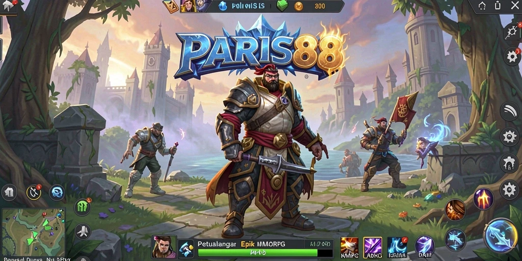 Tampilan gameplay PARIS88 yang menakjubkan dan interaksi pemain.