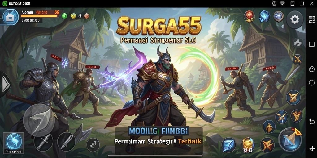 Tampilan screenshot gameplay SURGA55 dengan peta yang detail.