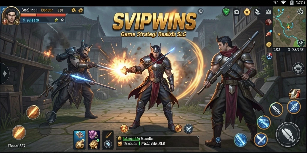 Tampilan gameplay SVIPWINS yang menegangkan dan strategi mendebarkan.
