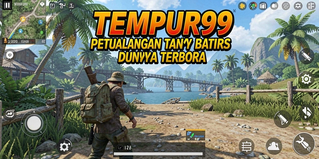 Tangkapan layar TEMPUR99 menunjukkan keindahan dunia terbuka yang bisa dijelajahi.