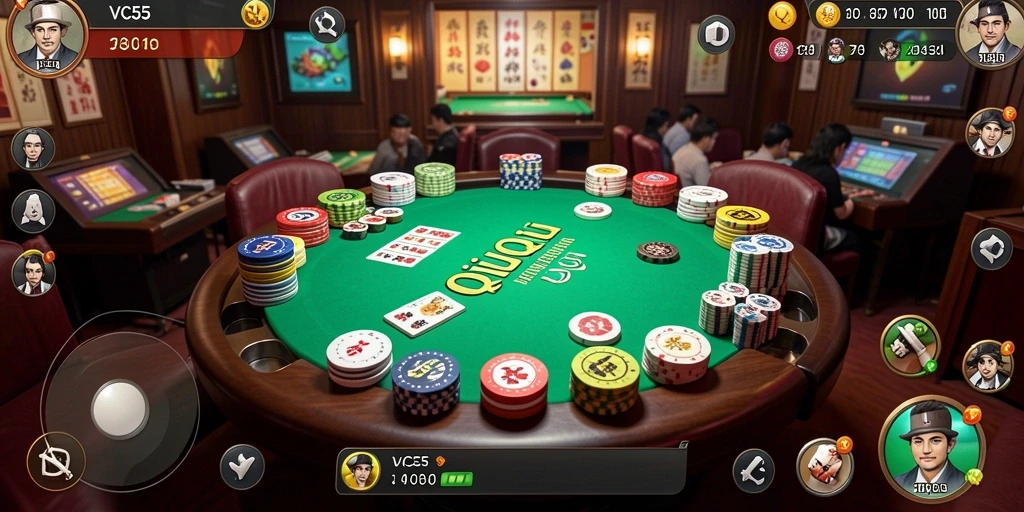 Tampilan gameplay QiuQiu yang mengasyikkan di VC55.